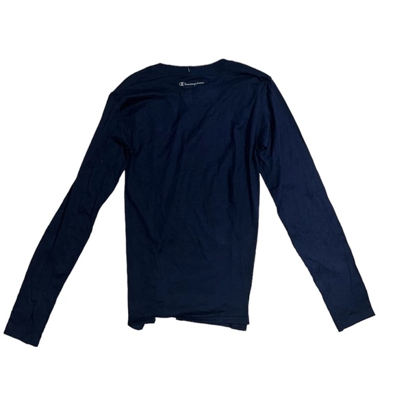 Champion C Logo Vapor Cotton Long Sleeve T-Shirt, Navy, Women’s Size XS, New - Picture 3 of 14